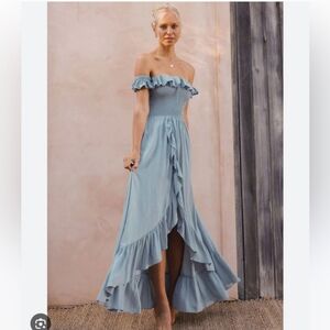 Rove Byron Bay Udaipur Smocked Ruffle Maxi Dress XXL